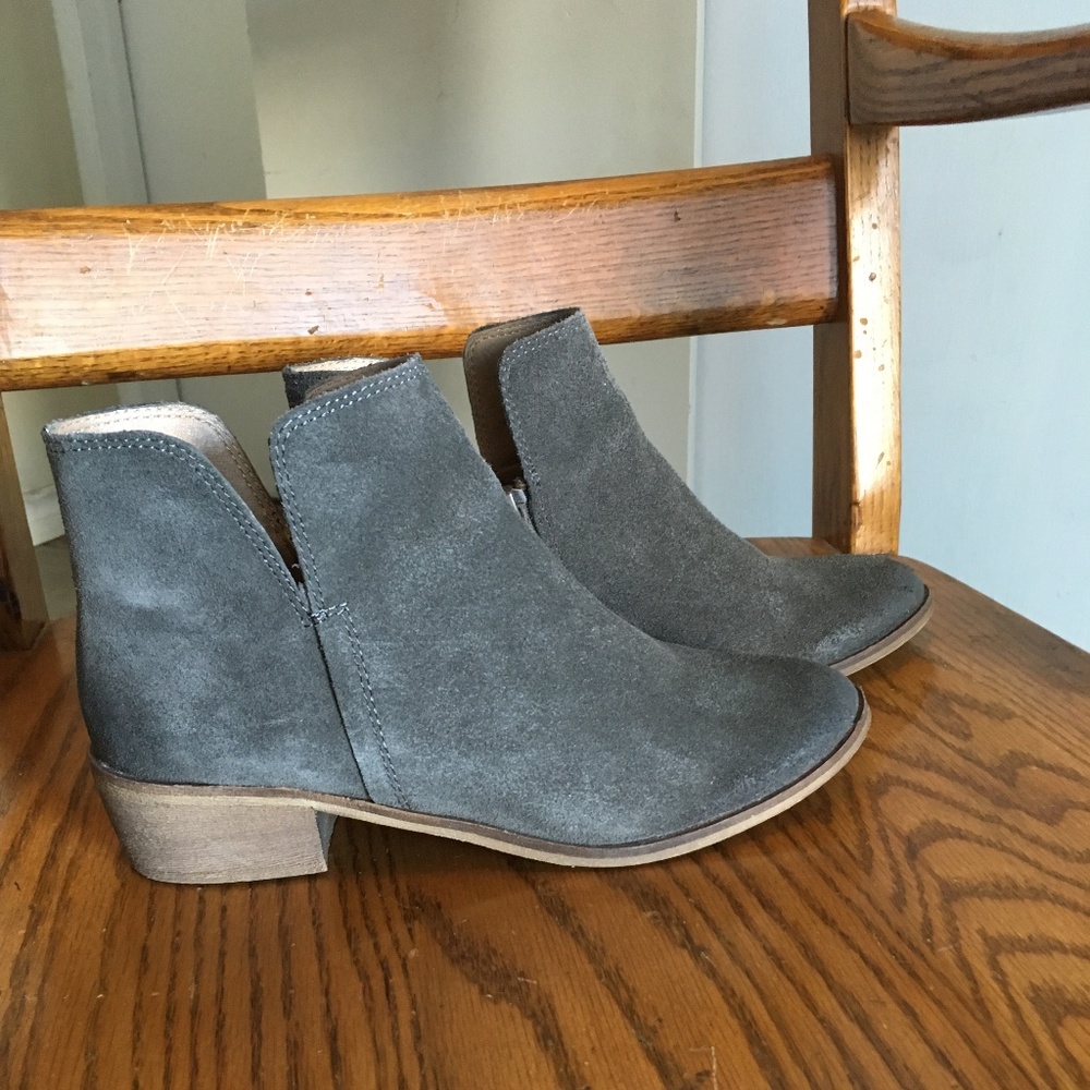 SPLENDID Hamptyn Grey Suede Ankle Boots 6.5